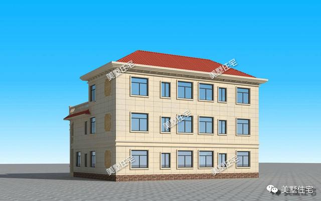 雙拼別墅設(shè)計圖，建了兄弟一家親，外觀明亮大方！