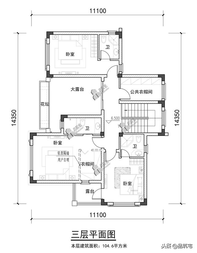 三層中式田園風(fēng)別墅設(shè)計(jì)圖，送給父母養(yǎng)老，也安放我們的鄉(xiāng)愁