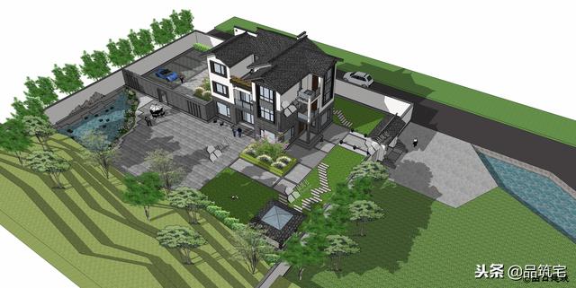 三層中式田園風(fēng)別墅設(shè)計(jì)圖，送給父母養(yǎng)老，也安放我們的鄉(xiāng)愁