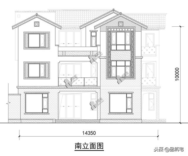 三層中式田園風(fēng)別墅設(shè)計(jì)圖，送給父母養(yǎng)老，也安放我們的鄉(xiāng)愁