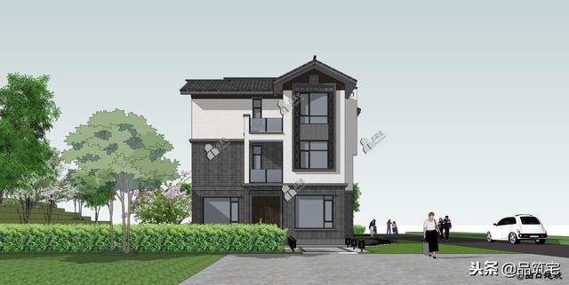 三層中式田園風(fēng)別墅設(shè)計(jì)圖，送給父母養(yǎng)老，也安放我們的鄉(xiāng)愁