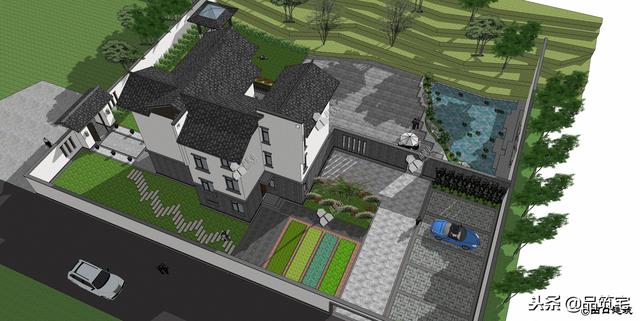 三層中式田園風(fēng)別墅設(shè)計(jì)圖，送給父母養(yǎng)老，也安放我們的鄉(xiāng)愁