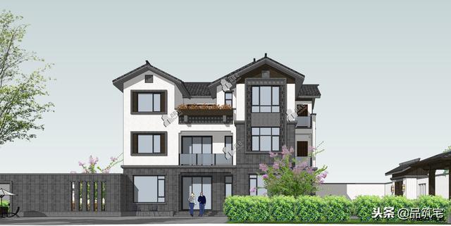 三層中式田園風(fēng)別墅設(shè)計(jì)圖，送給父母養(yǎng)老，也安放我們的鄉(xiāng)愁