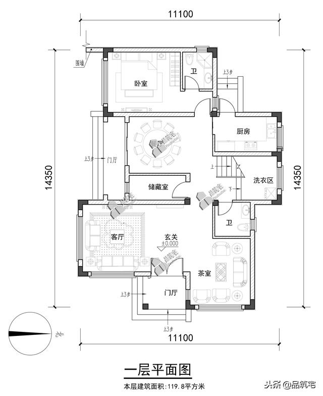三層中式田園風(fēng)別墅設(shè)計(jì)圖，送給父母養(yǎng)老，也安放我們的鄉(xiāng)愁