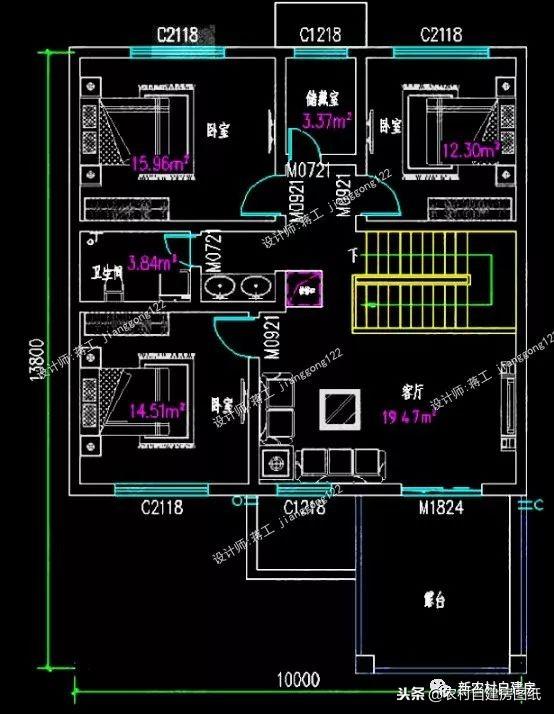 6款小別墅設(shè)計(jì)圖，一二三層都有，面寬10米以下，功能齊全樣式大氣