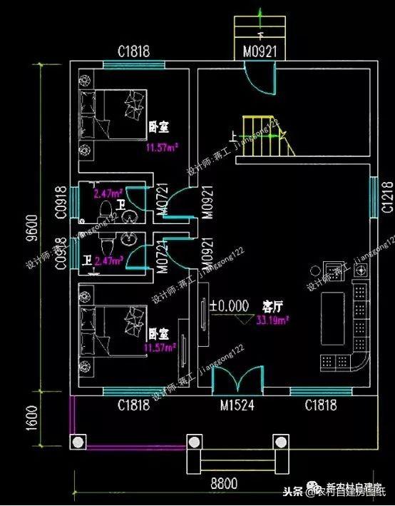 6款小別墅設(shè)計(jì)圖，一二三層都有，面寬10米以下，功能齊全樣式大氣
