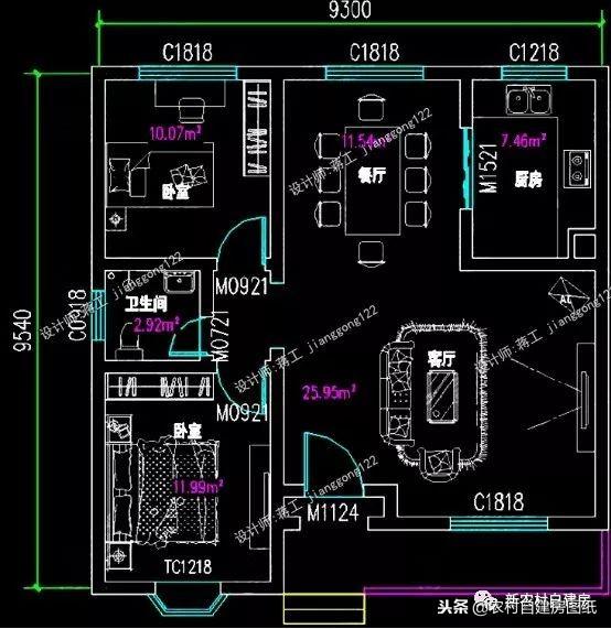 6款小別墅設(shè)計(jì)圖，一二三層都有，面寬10米以下，功能齊全樣式大氣
