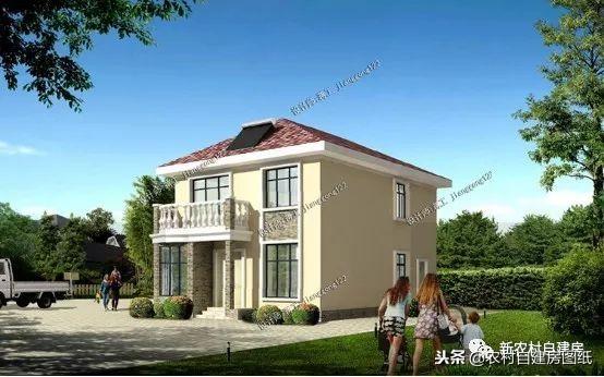 6款小別墅設(shè)計(jì)圖，一二三層都有，面寬10米以下，功能齊全樣式大氣