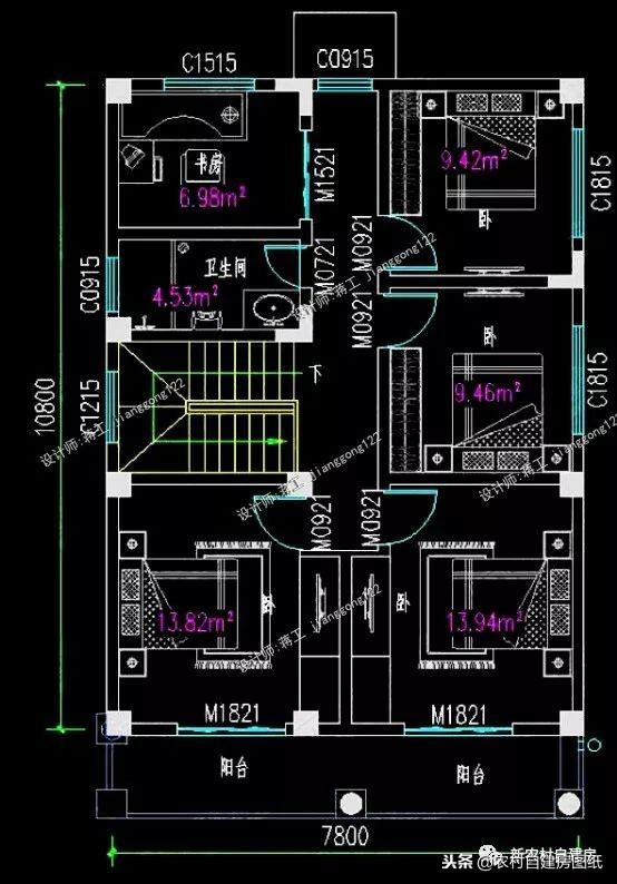 6款小別墅設(shè)計(jì)圖，一二三層都有，面寬10米以下，功能齊全樣式大氣