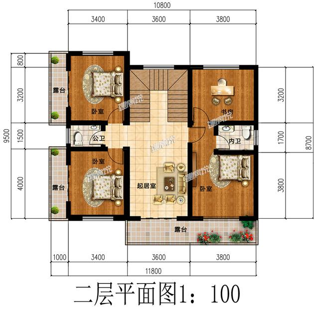 推薦給您一款現代別墅設計圖，農村人都住別墅了，我們還在為買房發(fā)愁