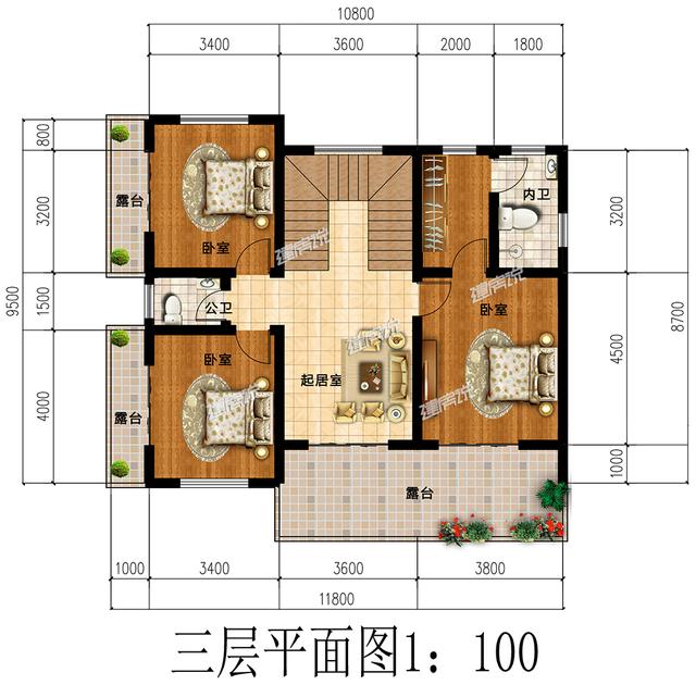 推薦給您一款現代別墅設計圖，農村人都住別墅了，我們還在為買房發(fā)愁