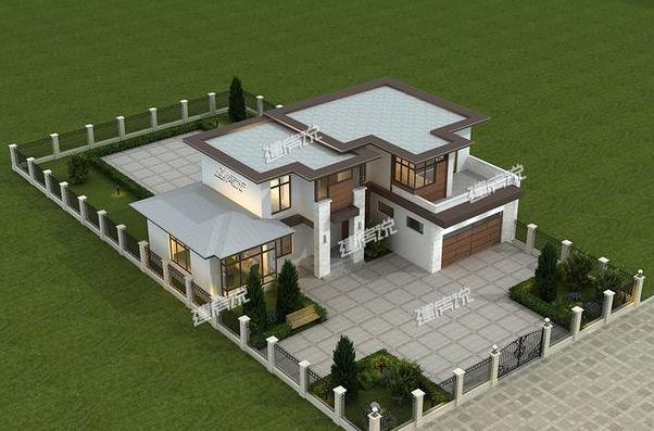 一棟美美的現(xiàn)代風(fēng)別墅設(shè)計(jì)圖，是過好日子的開始，30萬就能建