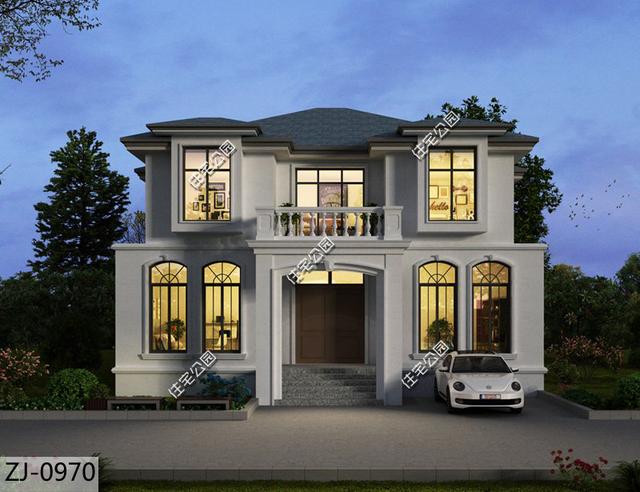 歐式別墅實(shí)在看膩，倒不如換換心情來(lái)一棟法式別墅設(shè)計(jì)圖，浪漫又有型