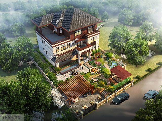 中式別墅設(shè)計(jì)圖，在農(nóng)村擁有一棟漂亮大氣中式別墅，那你才算牛！