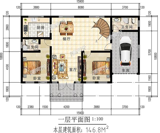 鄉(xiāng)村精美別墅設(shè)計(jì)圖，只要20來萬，就能實(shí)現(xiàn)你的別墅夢