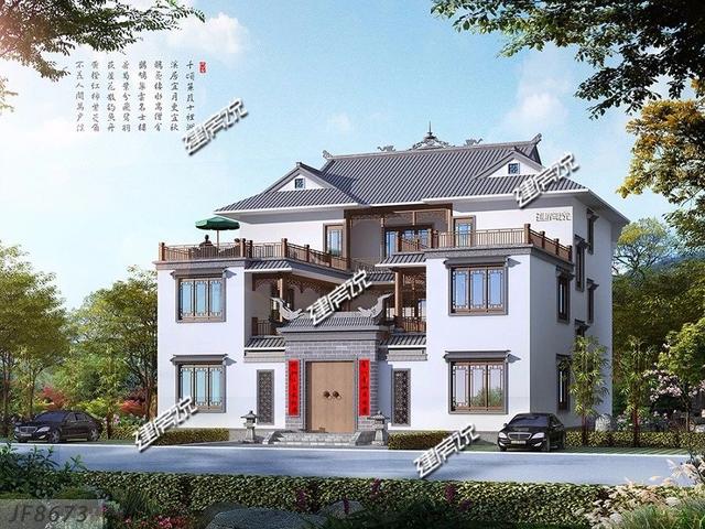 這棟中式別墅設(shè)計圖，簡直就是我這一輩子的奮斗目標，努力吧