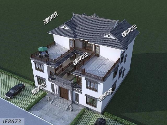 這棟中式別墅設(shè)計圖，簡直就是我這一輩子的奮斗目標，努力吧