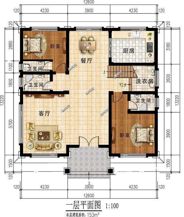 豪華別墅設(shè)計圖，建造起來，你一定是全村的焦點，太棒了