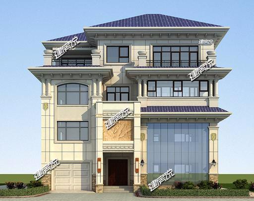 三層豪華歐式別墅設計圖，帶挑空客廳、車庫和夾層，好設計值得收藏！