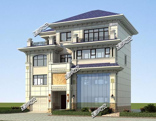 三層豪華歐式別墅設計圖，帶挑空客廳、車庫和夾層，好設計值得收藏！