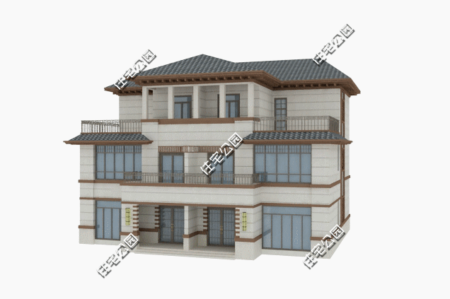 雙拼別墅設(shè)計圖，農(nóng)村兩兄弟蓋房既省錢又霸氣