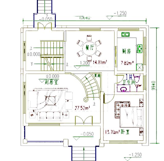 三層帶露臺(tái)別墅設(shè)計(jì)圖，1帶車庫(kù)層2外觀清新！