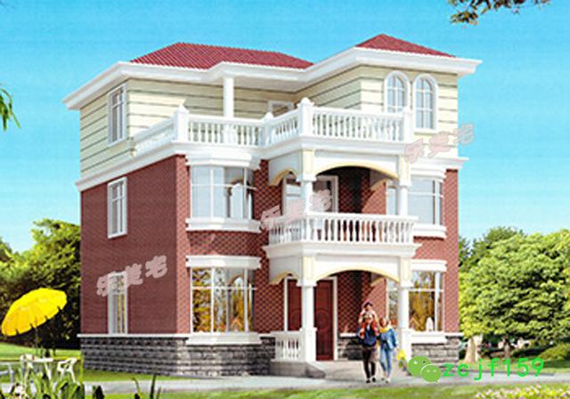 鄉(xiāng)村三層自建別墅設(shè)計(jì)圖推薦（帶有建成實(shí)景圖對(duì)比）