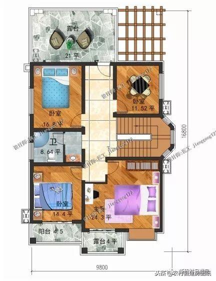 10套適合南北方農(nóng)村的二層別墅設(shè)計(jì)圖，各有所長(zhǎng)，精美舒適，歡迎選購(gòu)