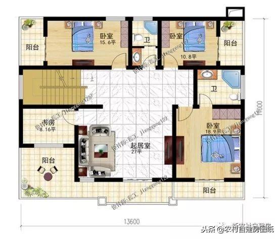 10套適合南北方農(nóng)村的二層別墅設(shè)計(jì)圖，各有所長(zhǎng)，精美舒適，歡迎選購(gòu)