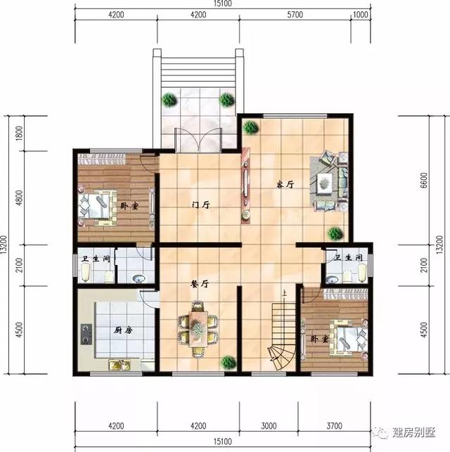 不同類型的小別墅自建房，第一棟歐式風(fēng)格，第二棟適合兩兄弟住