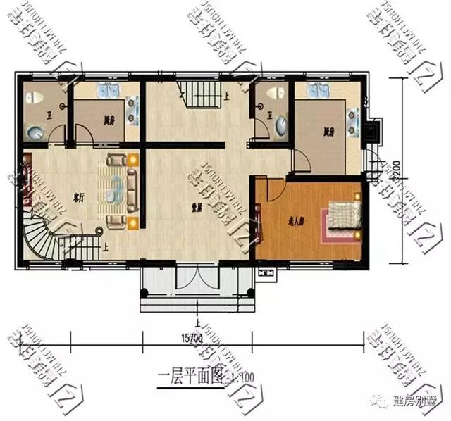 不同類型的小別墅自建房，第一棟歐式風(fēng)格，第二棟適合兩兄弟住