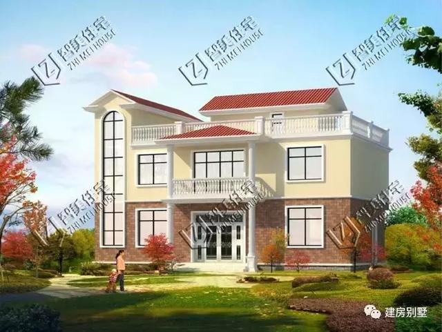 不同類型的小別墅自建房，第一棟歐式風(fēng)格，第二棟適合兩兄弟住