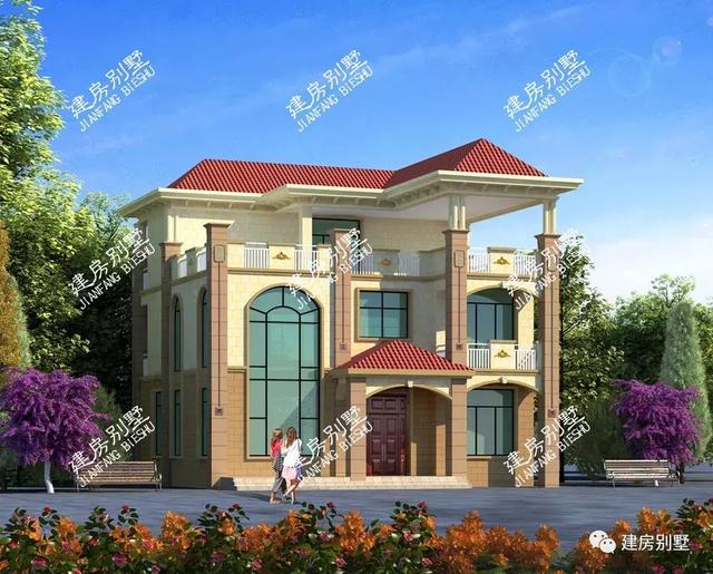 風(fēng)格相似的兩棟別墅設(shè)計(jì)圖，主體30萬，建出人人羨慕的豪宅