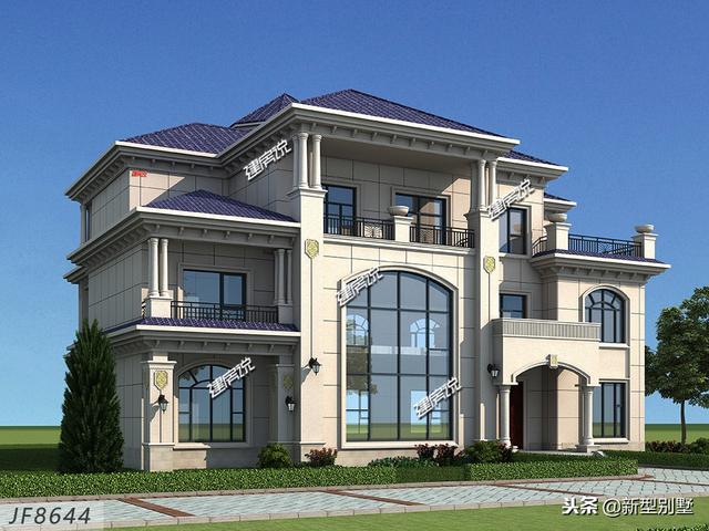 新款別墅設(shè)計(jì)圖，奮斗到40歲擁有別墅，你就是人生贏家