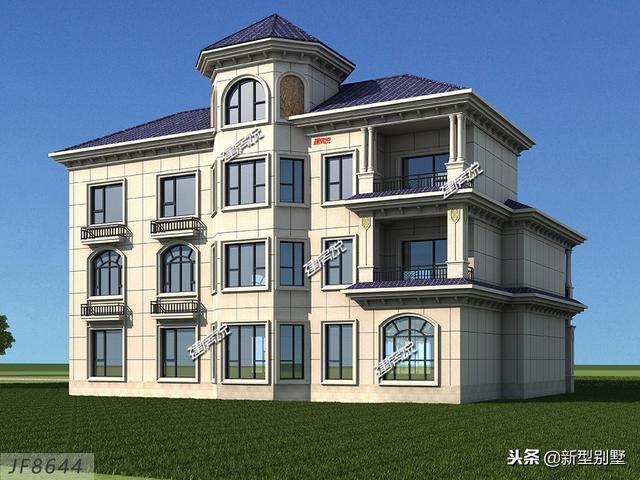 新款別墅設(shè)計(jì)圖，奮斗到40歲擁有別墅，你就是人生贏家