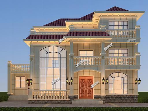 三層豪華歐式別墅設(shè)計(jì)圖，華麗麗的豪宅既視感，酷到?jīng)]朋友