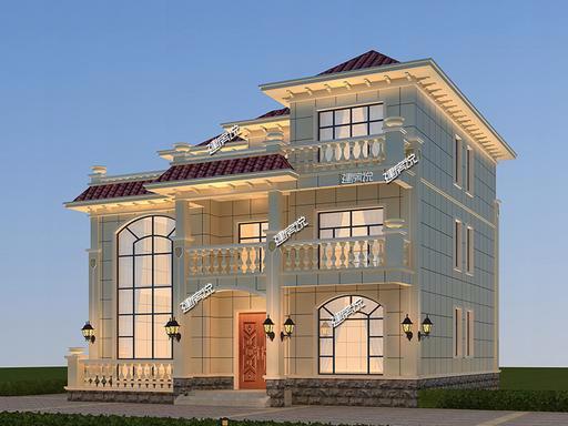 三層豪華歐式別墅設(shè)計(jì)圖，華麗麗的豪宅既視感，酷到?jīng)]朋友