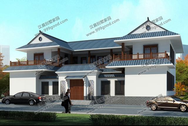 2024年鄉(xiāng)村自建別墅設(shè)計(jì)圖，3棟中式別墅，古色古香又不乏新意