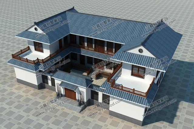 2024年鄉(xiāng)村自建別墅設(shè)計(jì)圖，3棟中式別墅，古色古香又不乏新意