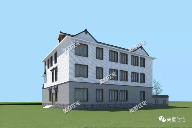 典雅中式別墅設(shè)計(jì)圖，上有露臺(tái)，下有庭院，這才是中國最美的房子！