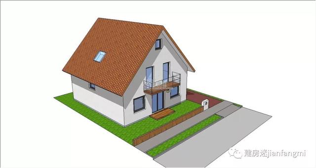 德式小洋樓設(shè)計圖推薦，9.5MX10M精致別墅
