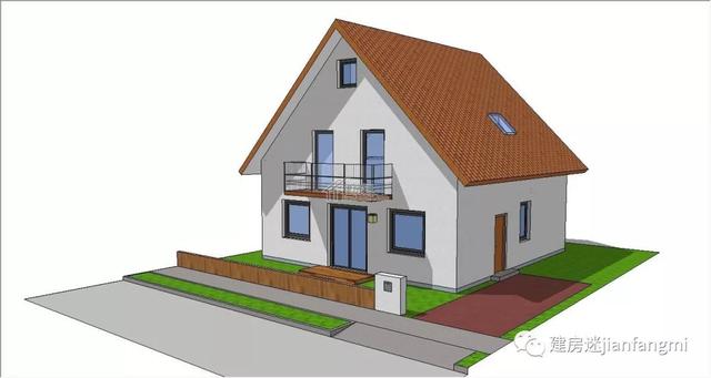 德式小洋樓設(shè)計圖推薦，9.5MX10M精致別墅