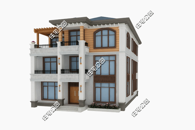 歐式三層別墅設計圖，11X17米，戶型適合自建，舒適大氣