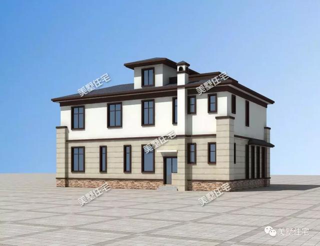 二層新中式別墅設(shè)計圖，內(nèi)設(shè)神臺，有品位還接地氣