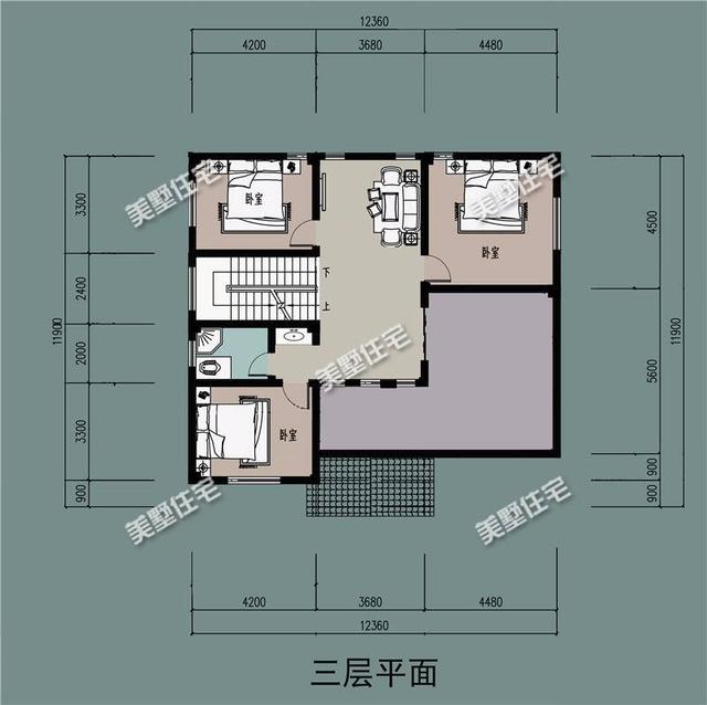 三款農(nóng)村經(jīng)典別墅自建房，第一款肯定有人建，第三款是小面積的首選