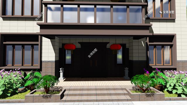 經(jīng)典3層新中式別墅設(shè)計圖，占地13.2*10米，造型簡約、外觀大氣。