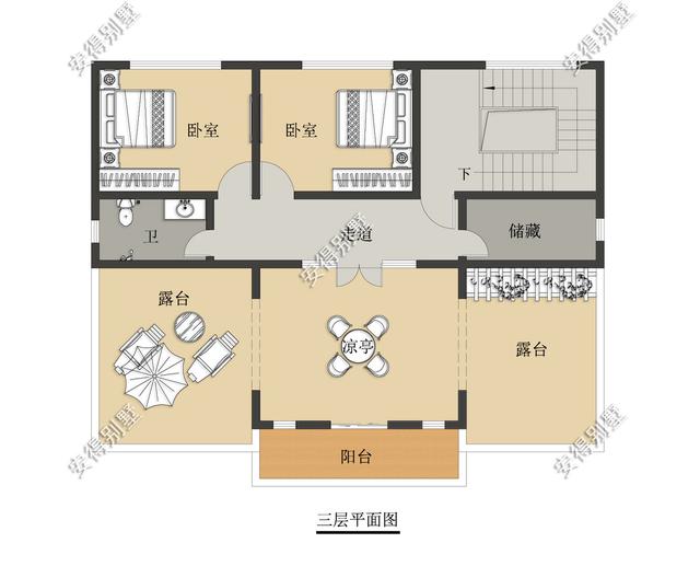 經(jīng)典3層新中式別墅設(shè)計圖，占地13.2*10米，造型簡約、外觀大氣。