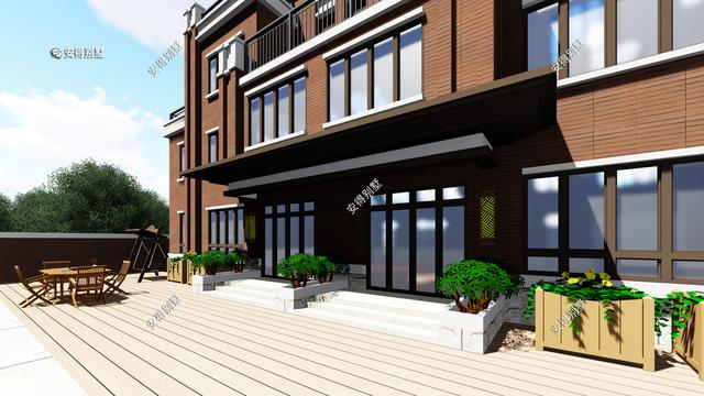 4層兄弟雙拼別墅設(shè)計(jì)圖，新中式建筑挑空大客廳設(shè)計(jì)，經(jīng)典霸氣！