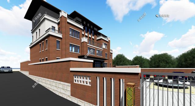 4層兄弟雙拼別墅設(shè)計(jì)圖，新中式建筑挑空大客廳設(shè)計(jì)，經(jīng)典霸氣！