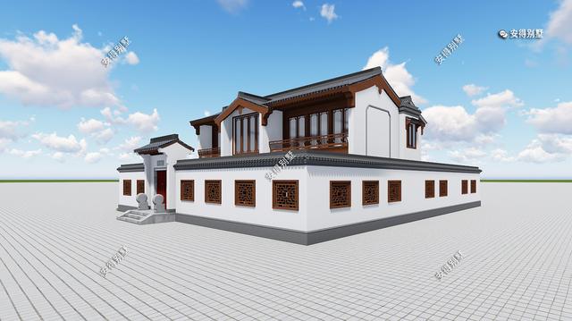 5套氣場十足的新中式合院別墅設(shè)計(jì)圖，帶你見識真正的豪宅